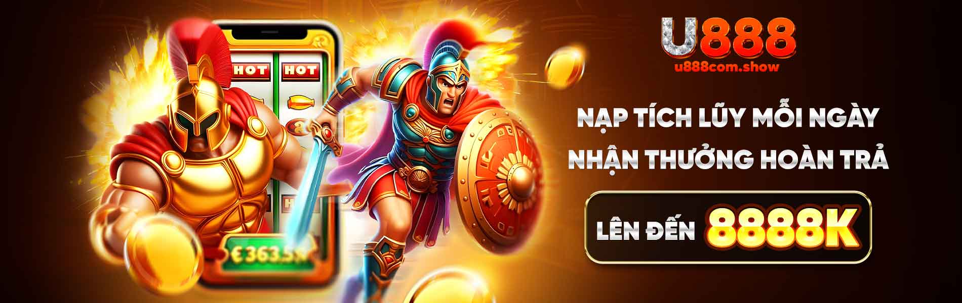 nạp tích lũy mỗi ngày nhận thưởng hoàn trả lên đến 8888k