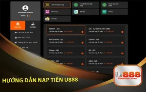 Kênh Nạp Tiền u888 vip Đảm Bảo Bảo Mật Và Nhanh Chóng.